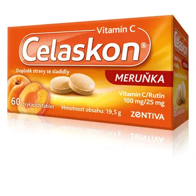 Celaskon meruňka 100mg tbl.60