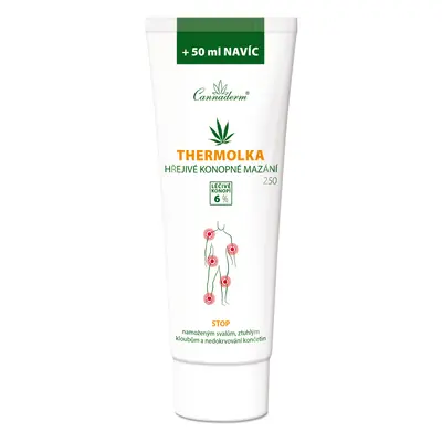 Cannaderm Thermolka hřejivé konopné mazání 250 ml