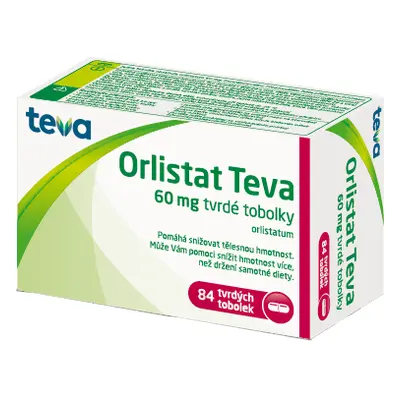 Orlistat Teva, 60 mg, 84 tobolek