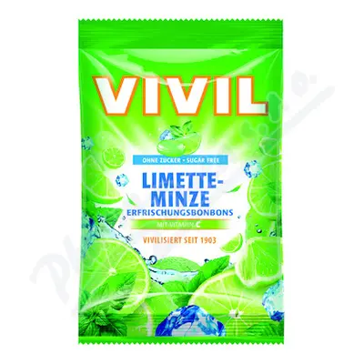 Vivil Limetka-peprmint+vitamín C bez cukru 120g