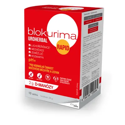 Blokurima Uroherbal Rapid 2g D-manózy sáčků 10x2.3g