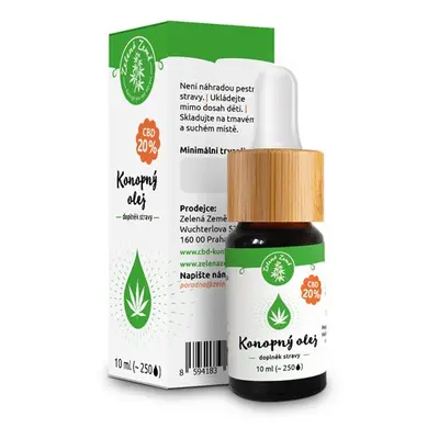 Zelená Země CBD Konopný olej 20% 10ml