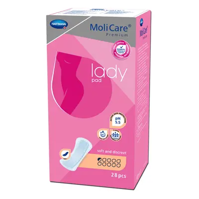 MoliCare lady inkontinenční vložky 0.5 kapek 28ks