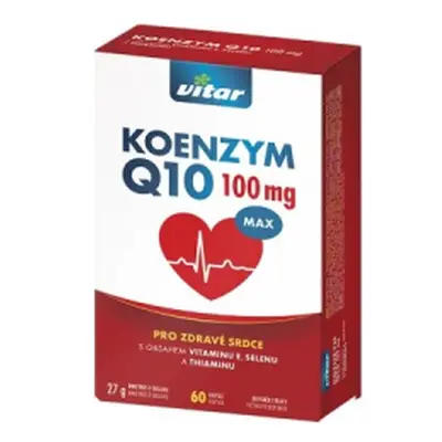 Vitar Koenzym Q10 100mg+Se+vit.E+thiamin cps.60