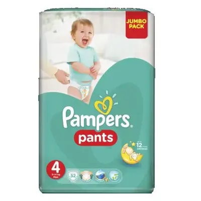 Pampers pants 4 9-15kg 52ks