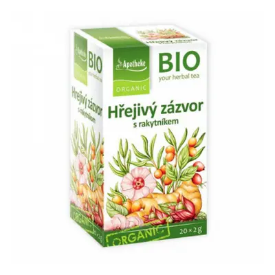 Apotheke BIO Hřejivý zázvor s rakytníkem 20x2g