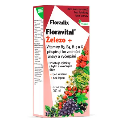 Salus Floradix Floravital železo+ 250ml