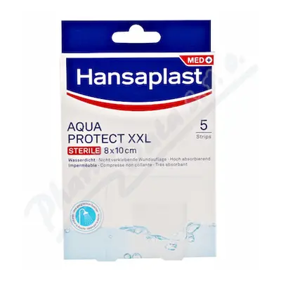 Hansaplast Aquaprotect XXL elas.náplast 8x10cm 5ks