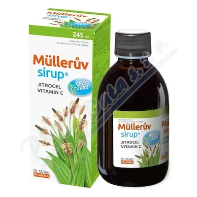 Müllerův sirup s jitrocelem bez cukru 245ml