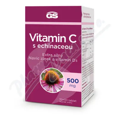 GS Vitamin C500mg s echinaceou tbl.70+30