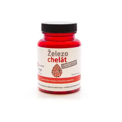 Železo chelát+vit.B9+vit.B12+vit.C cps.60 Galmed