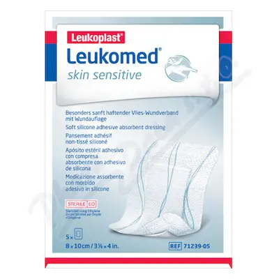 Leukomed Skin Sensitive 8x10cm 5ks netk.krytí