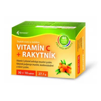 Vitamín C + Rakytník tbl.30+10