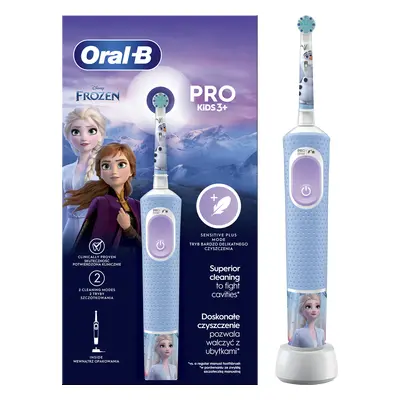 Oral-B Pro Kids Elektrický Zubní Kartáček, 1 Rukojeť S Motivem Ledového Království, 1 Kartáčková