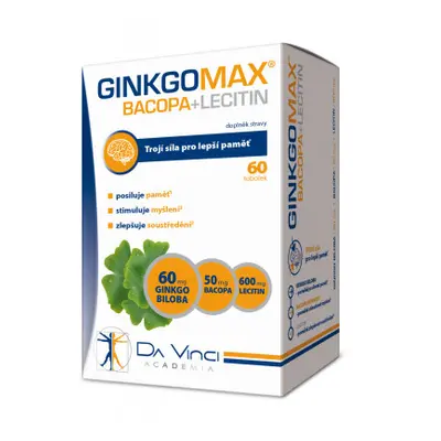 GinkgoMAX+Bacopa+Lecitin DaVinciAcademia tob.60