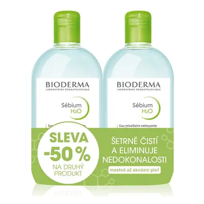 BIODERMA Sébium H2O 500ml 1+1 Festival