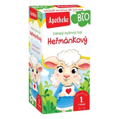 Apotheke Dětský čaj BIO heřmánkový 20x1g