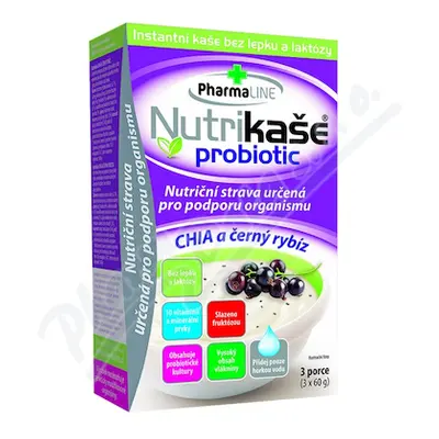 Nutrikaše probiotic CHIA a černý rybíz (3x60g)