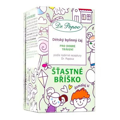 Dr.Popov Dětský bylinný čaj-Šťastné bříško 20x1.5g