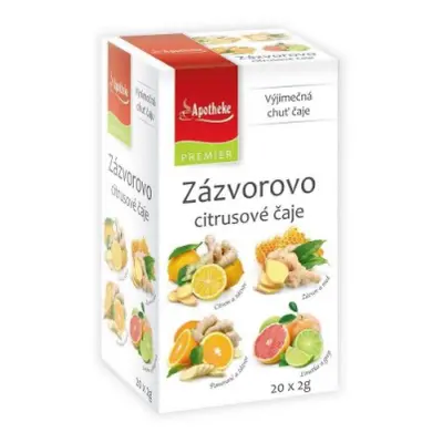 Apotheke Zázvorovo citrusové čaje 4v1 20x2g