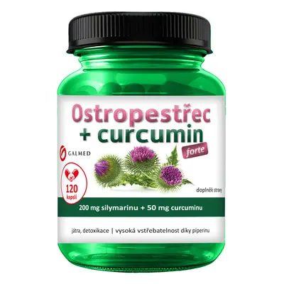 Ostropestřec forte + curcumin Galmed cps 120