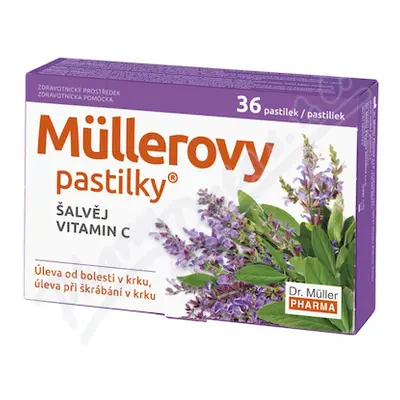 Müllerovy pastilky se šalvějí 36ks ZP