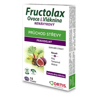 Fructolax Ovoce&Vláknina TABLETY tbl.15