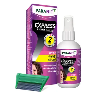 Paranit EXPRESS sprej 95 ml + hřeben