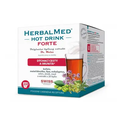 HERBALMED HotDrink Forte Dr.Weiss s kofein.24sáčků