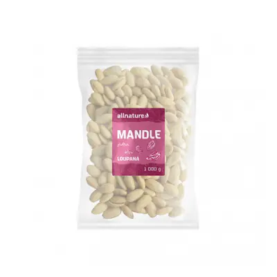 Allnature Mandle jádra natural loupané 1000g