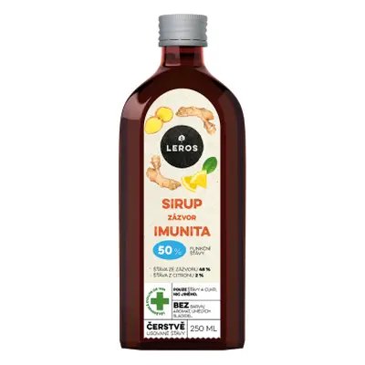 LEROS sirup Imunita zázvor 250ml