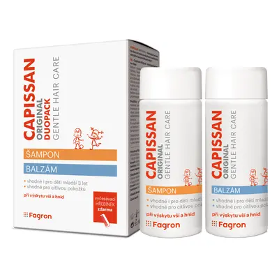 Capissan Original šampon+balzám vši 2x200ml Fagron