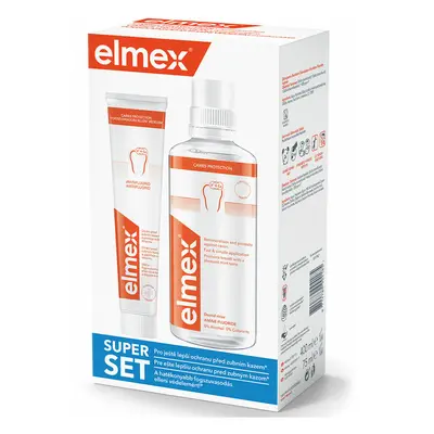 elmex Caries Protect ústní voda 400ml + zubní pasta 75ml