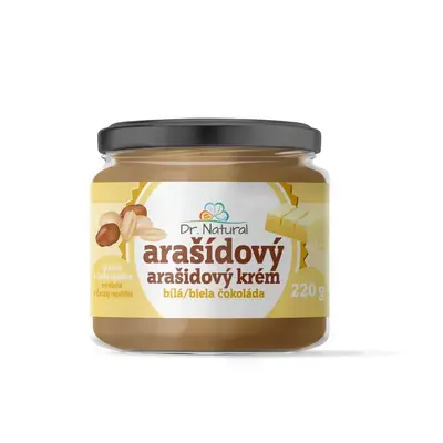 Dr.Natural Arašídový krém s bílou čokoládou 220g