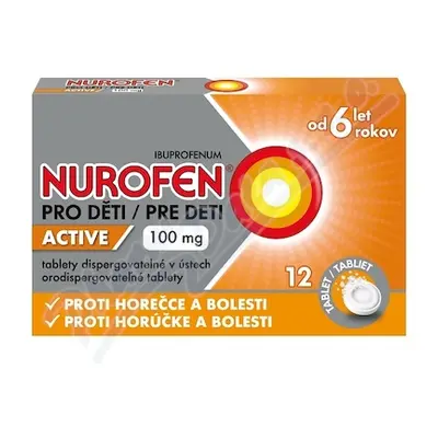 Nurofen pro děti Active 100mg por.tbl.dis.12