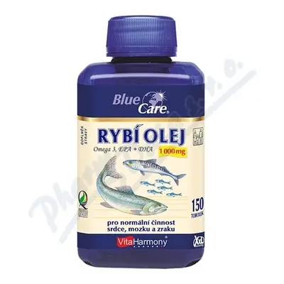 VitaHarmony Rybí olej Omega 3 1000mg XXL tob.150