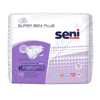 Seni Super Plus Medium noční inkon.plen.kalh.10ks