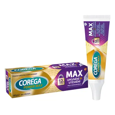 Fixační krém Corega Max Upevnění + Utěsnění pro pevnou fixaci zubní náhrady, 40g