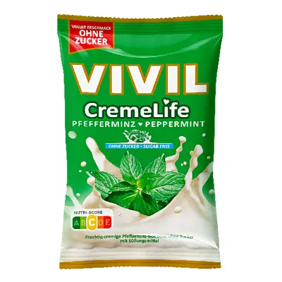 Vivil CremeLife peprmint bez cukru 90g