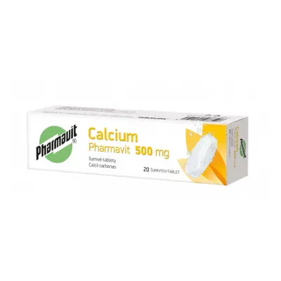 Calcium 500mg Pharmavit por.tbl.eff.20x500mg