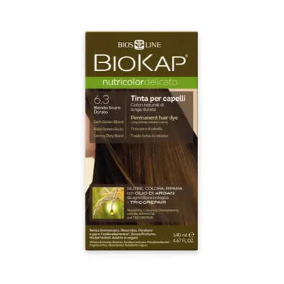 BIOKAP Barva na vlasy 6.3 Blond zlatá tmavá 140ml