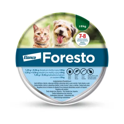 Foresto 1.25g+0.56g obojek pro kočky a psy do 8kg, 38cm