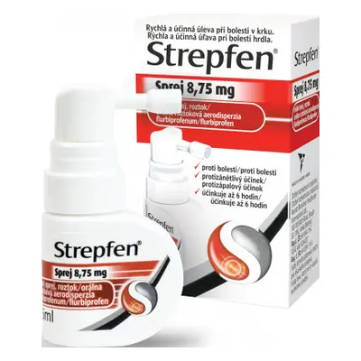 Strepfen sprej 8.75mg, 15ml orální sprej