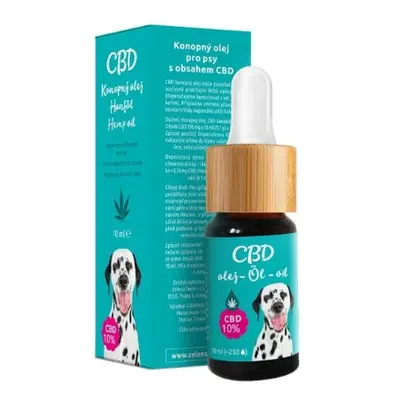 Zelená Země CBD olej pro psy 10% 10ml