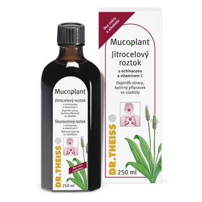 Mucoplant Jitrocelový roztok bez cukru 250ml