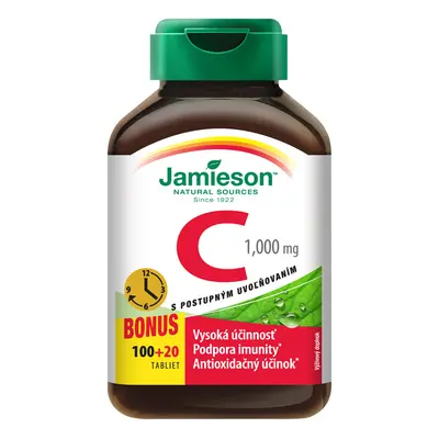 JAMIESON Vitamín C 1000mg s postupným uvolňováním 120 tbl.