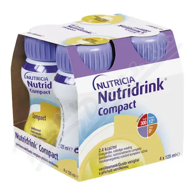 Nutridrink Compact s přích.vanilk.por.sol.4x125ml