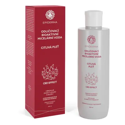 EPIDERMA bioaktivní CBD micelární voda, odličovač 300ml