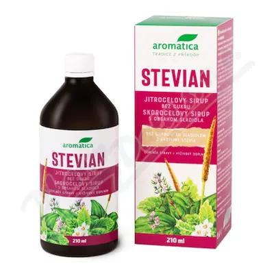 AROMATICA Stevian jitrocel.sirup bez cukru 210ml