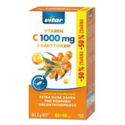 Vitar Vitamin C 1000mg+rakytník tbl.120